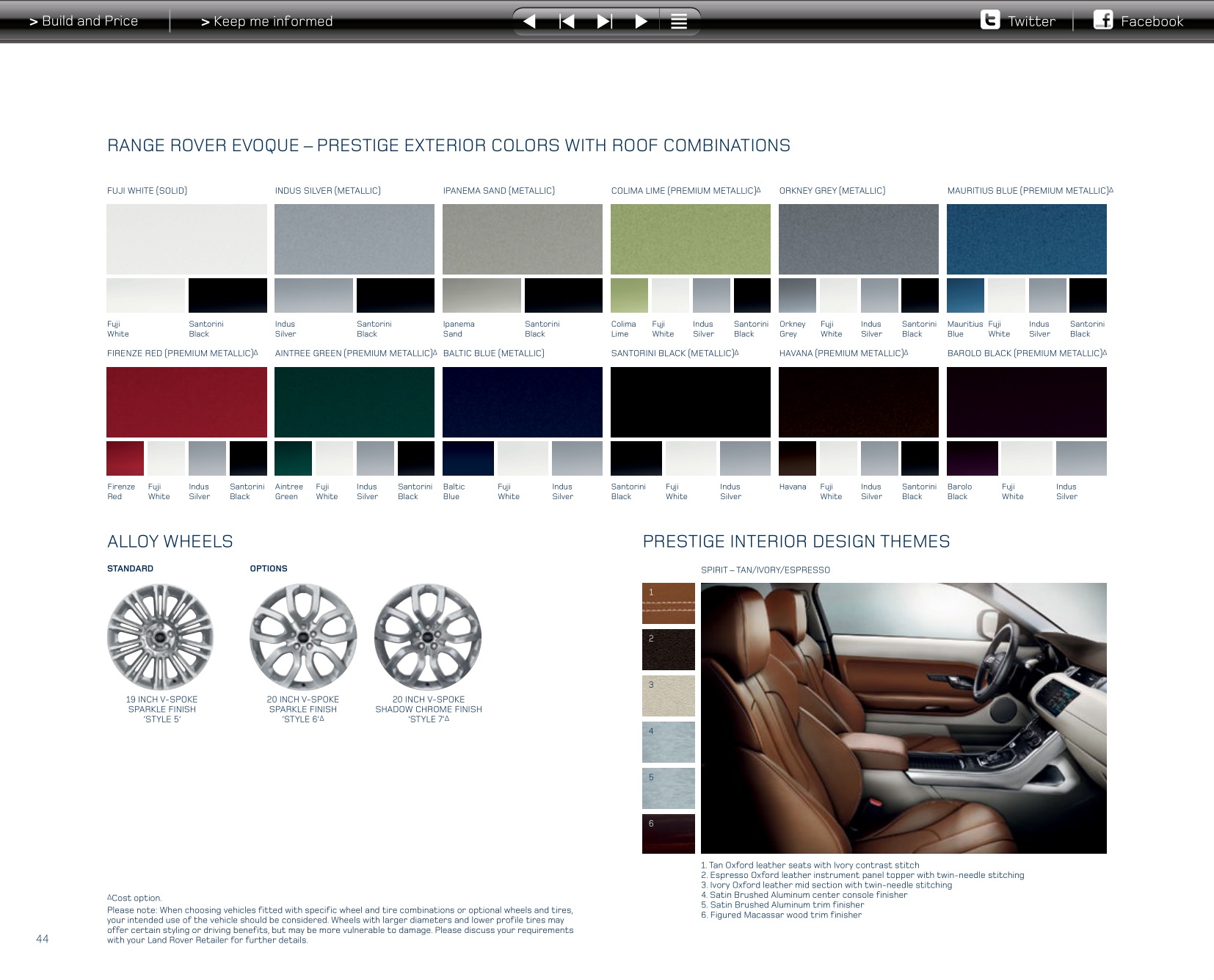 2013 Land Rover Evoque Brochure Page 52